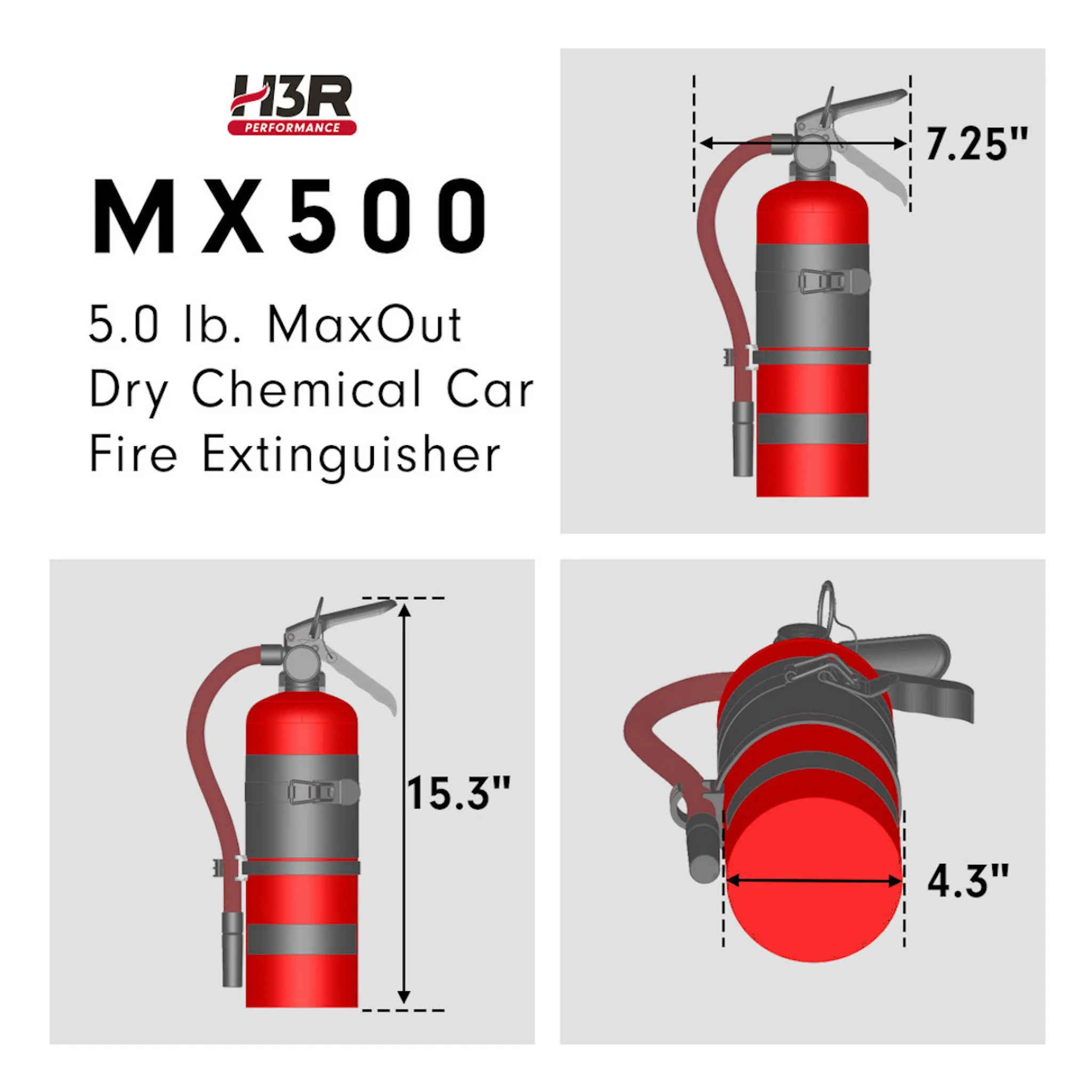 MaxOut Dry Chemical Car Fire Extinguisher - 5.0 lb. - Image 8